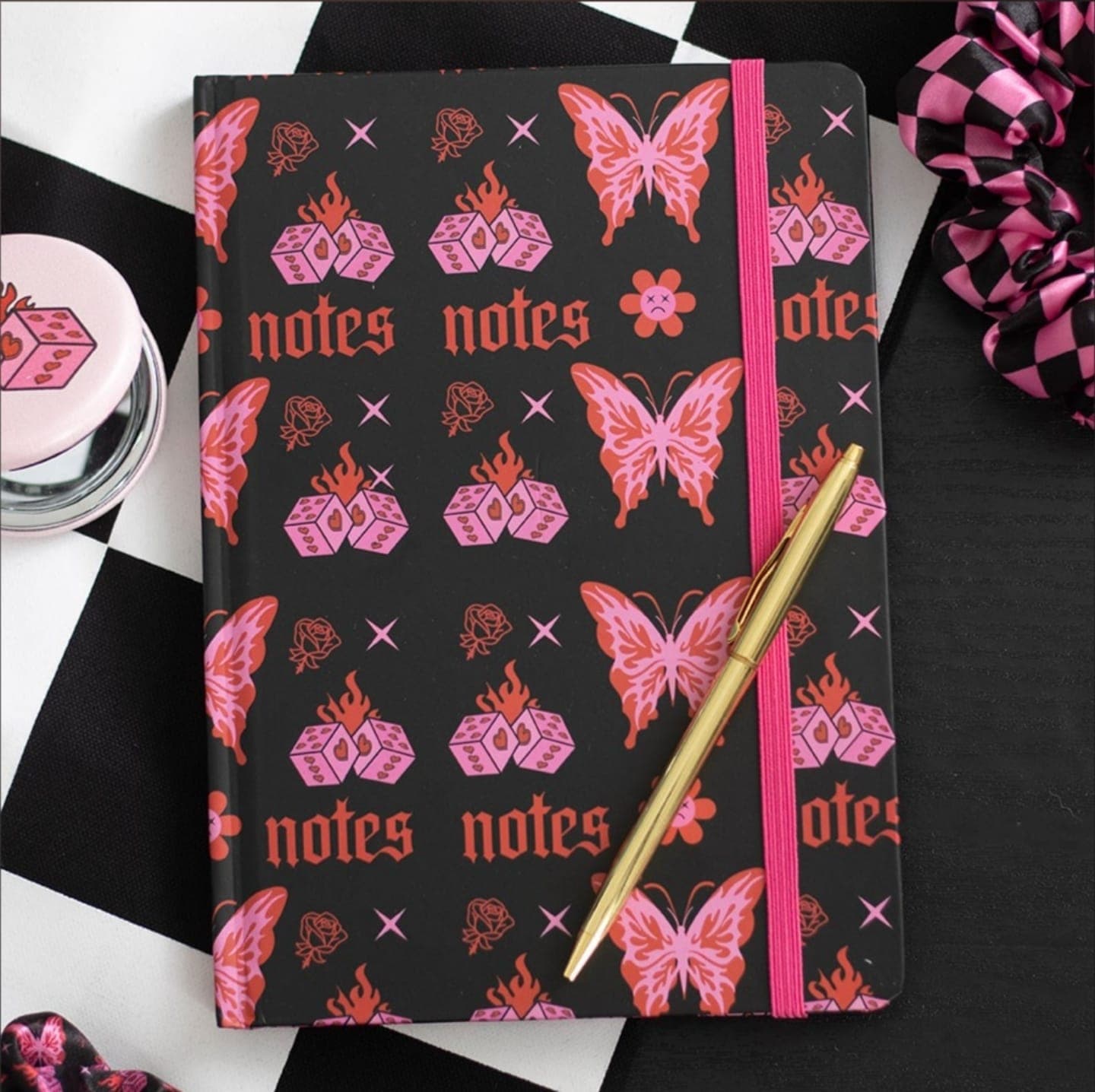 Flaming Butterfly A5 Notebook