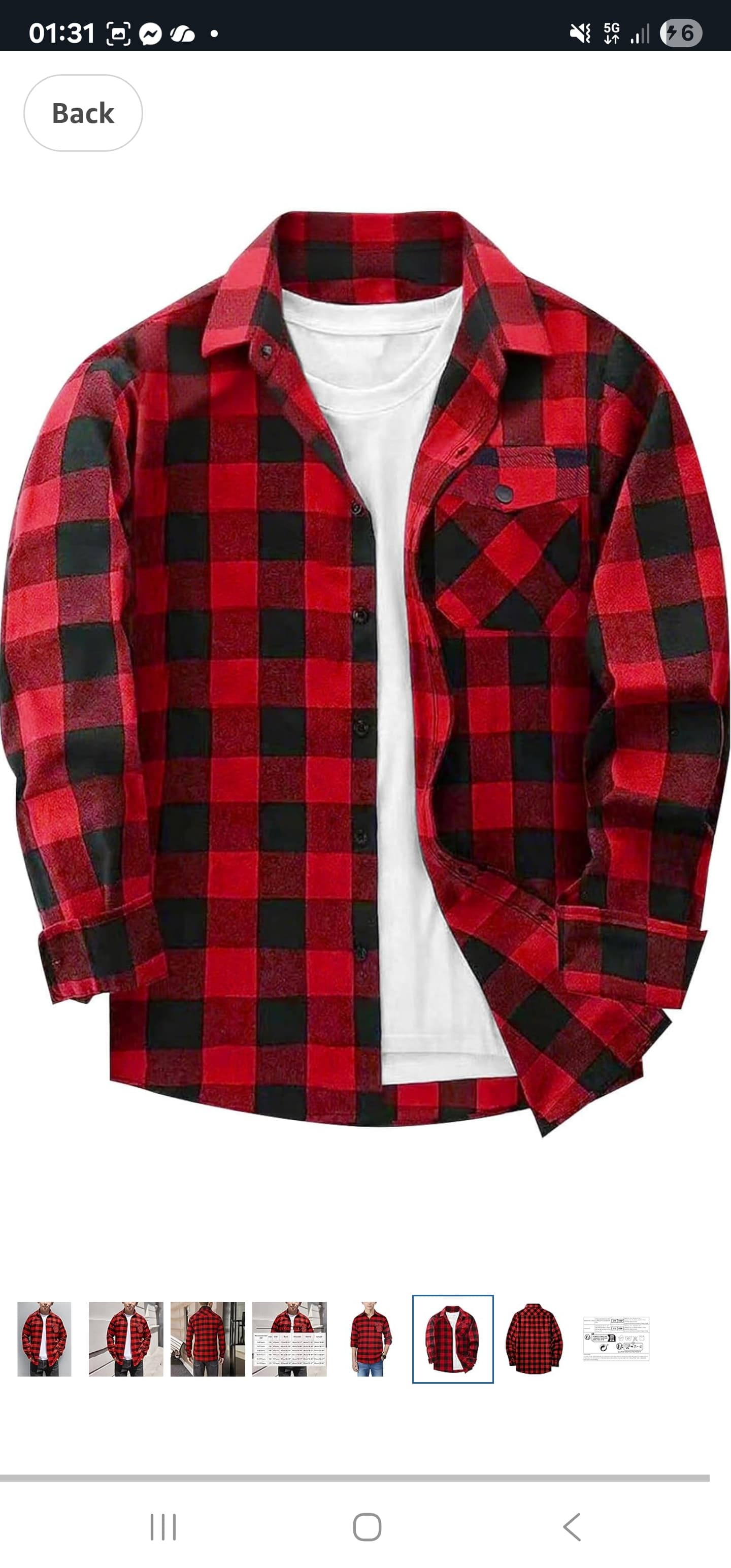 Red and Black Checkerboard Shirt