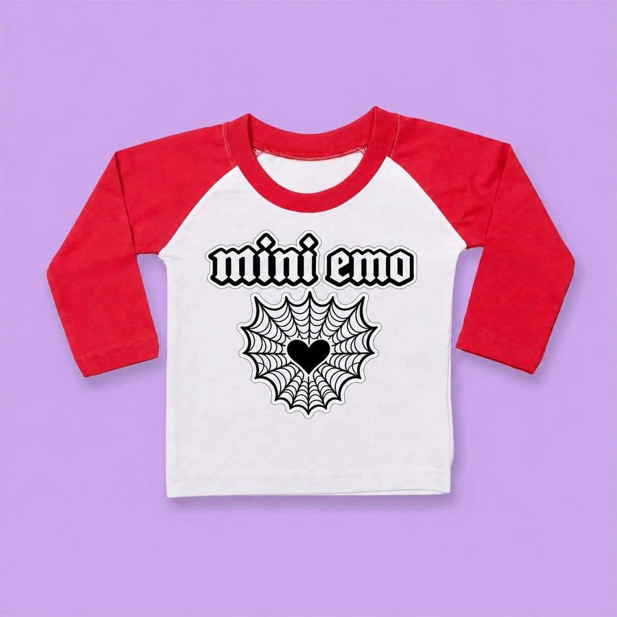Mini Emo red baseball T-Shirt Kids