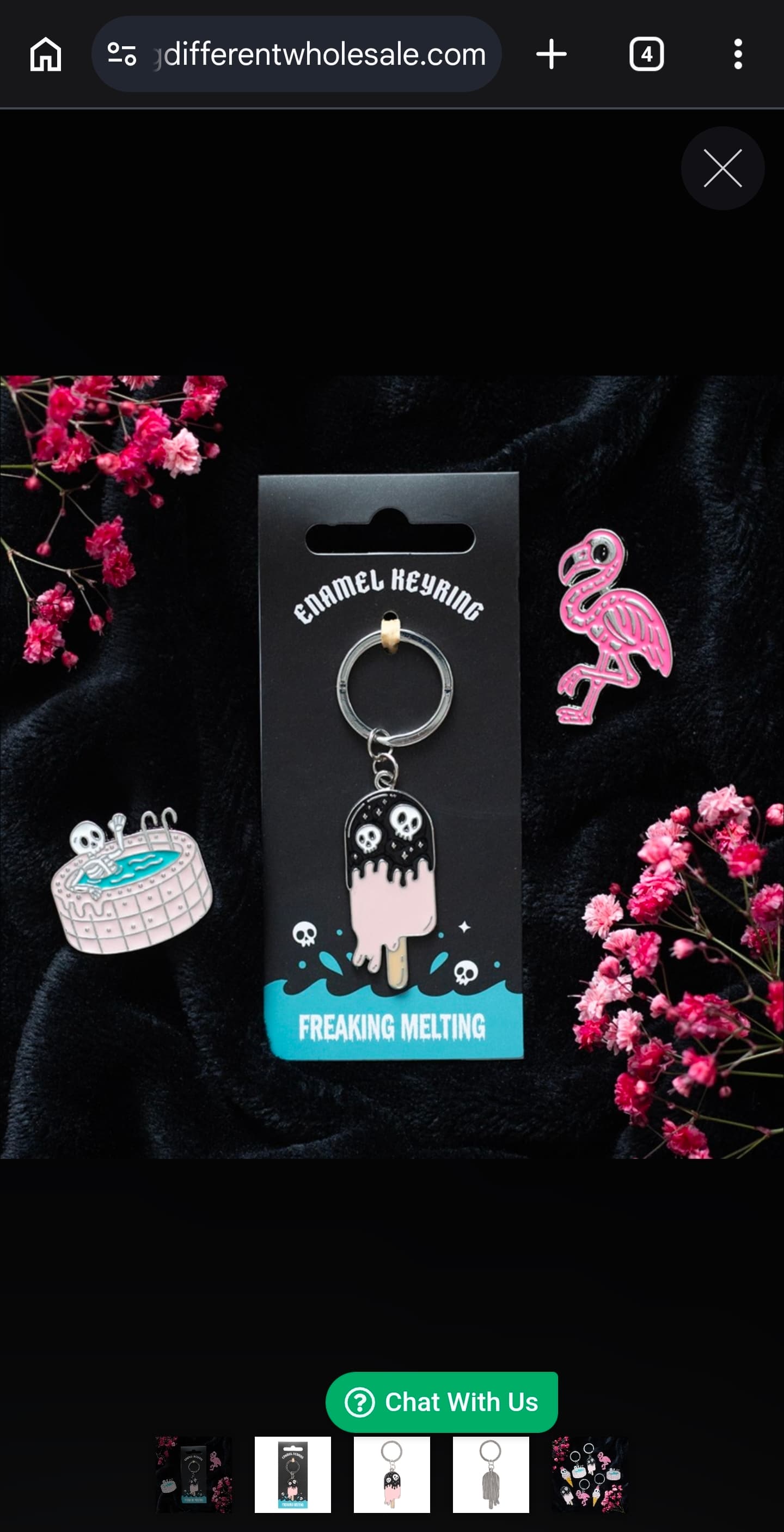 Freaking Melting Ice Cream Keyring