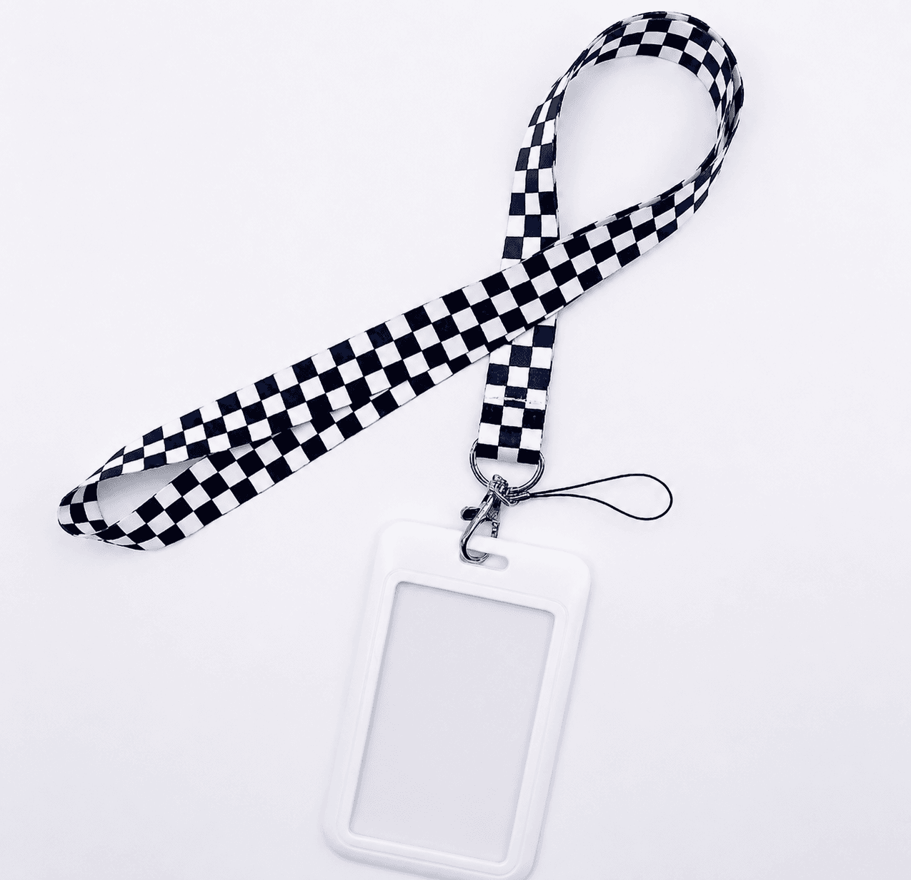 Checkerboard lanyard 