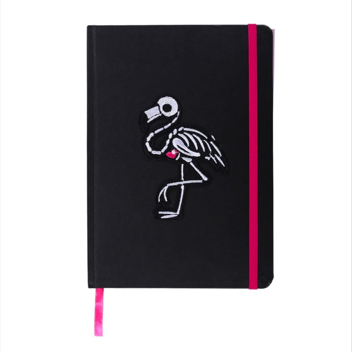 Flamin-goth A5 Notebook with Patch and Sticker Sheet