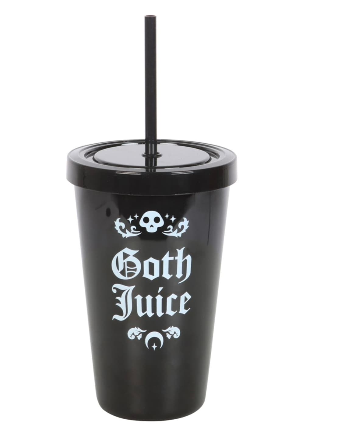 Goth Juice Plastic Tumbler with Straw — image 3