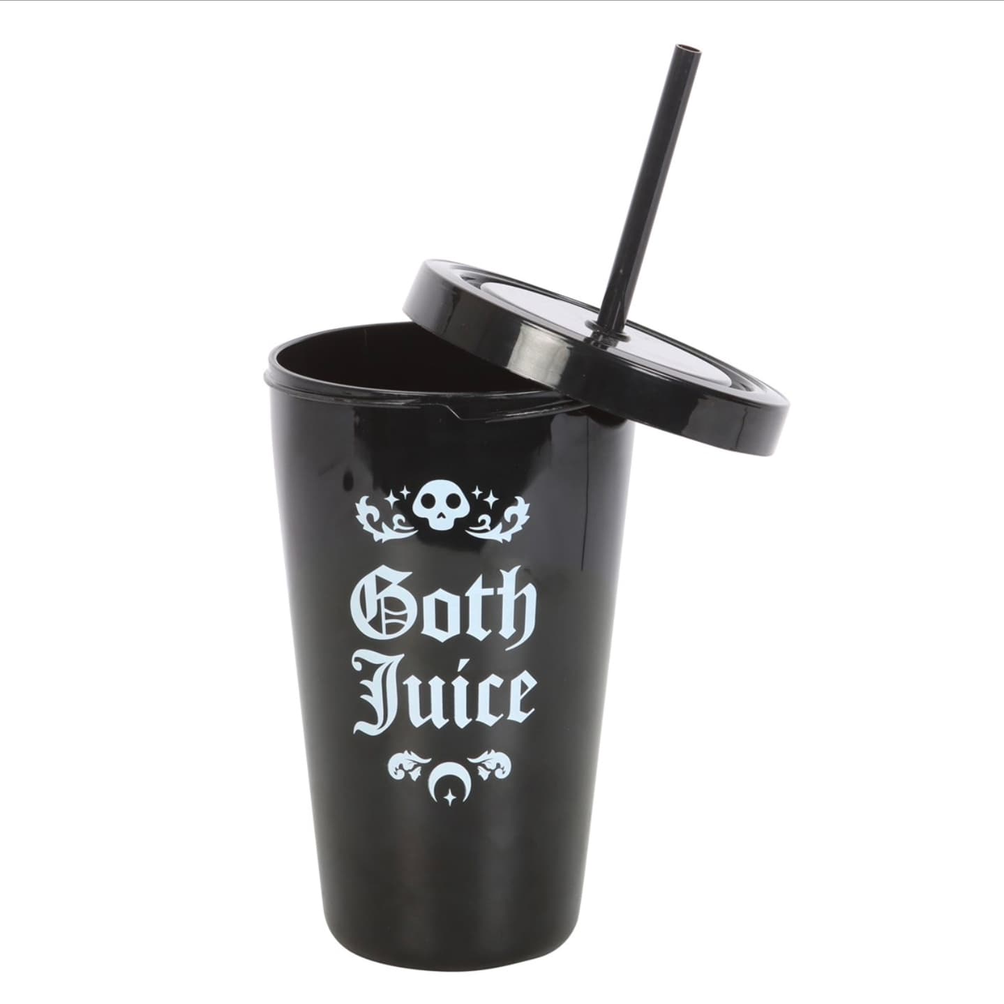 Goth Juice Plastic Tumbler with Straw — image 2